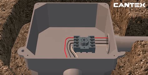 ground to junction box|above ground electrical junction box.